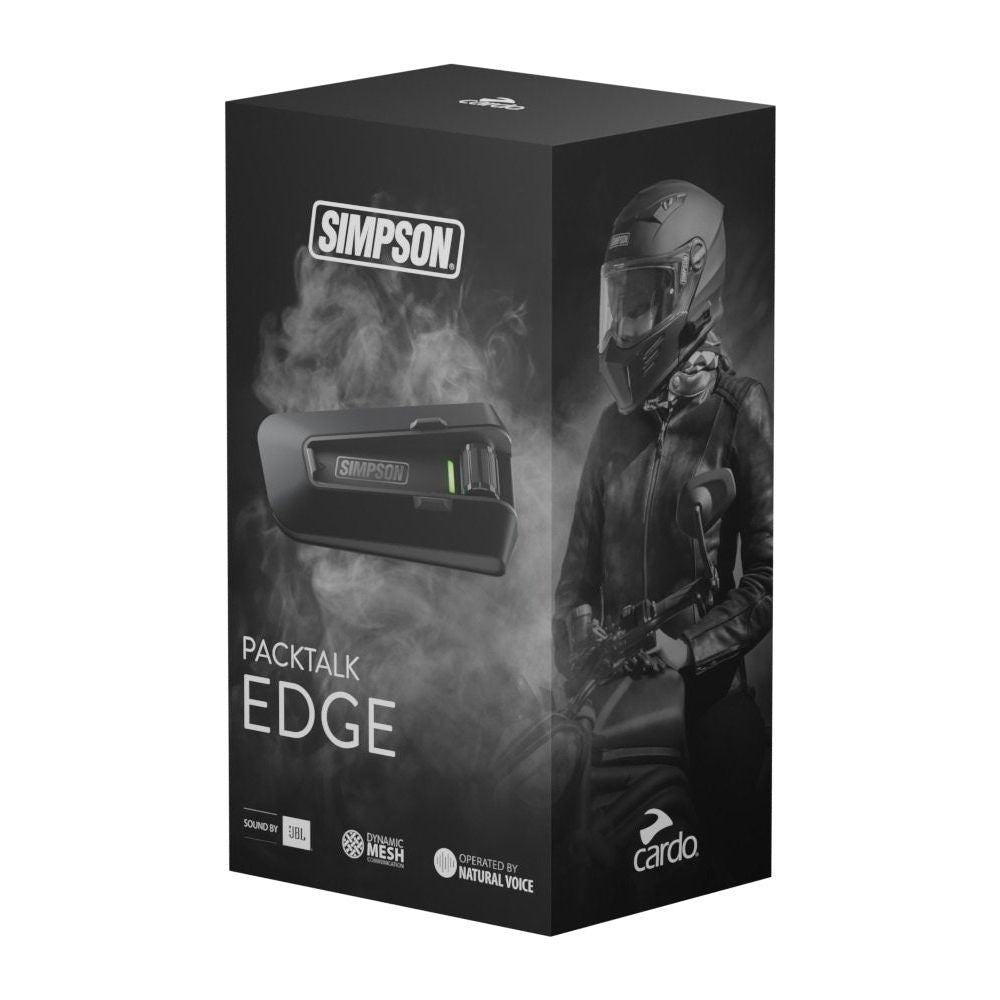 Simpson Cardo Packtalk Edge Mesh Bluetooth Intercom System - ThrottleChimp