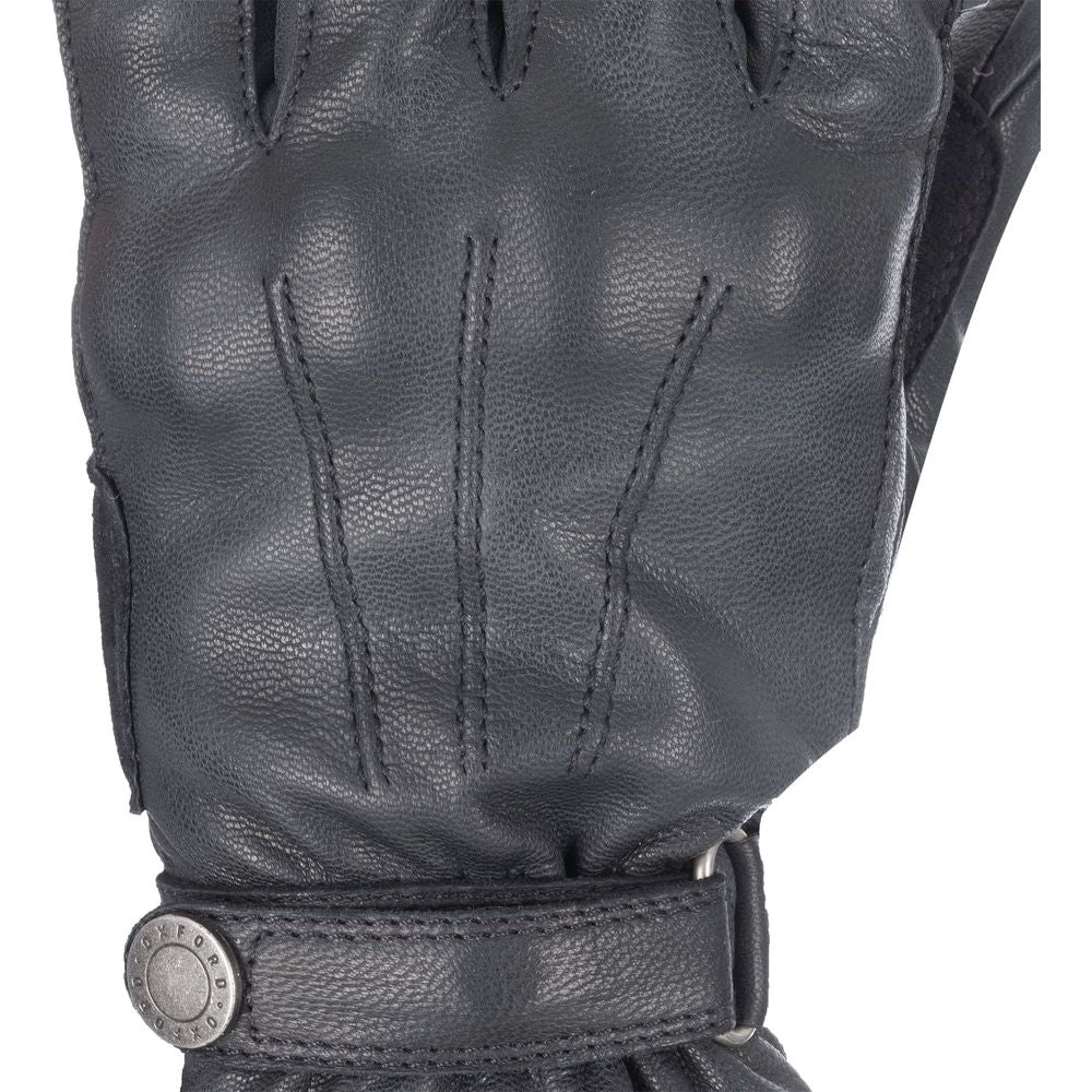 Oxford Holton Waterproof Ladies Leather Gloves Black FREE 1 YEAR Returns, FREE UK Delivery | ThrottleChimp