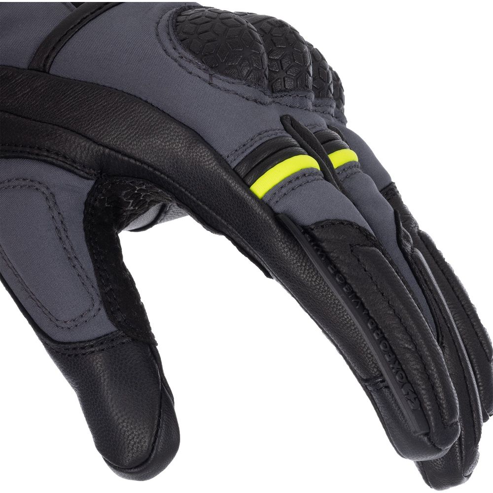 Oxford Hexham Waterproof Ladies Gloves Grey / Black (Image 8) - ThrottleChimp