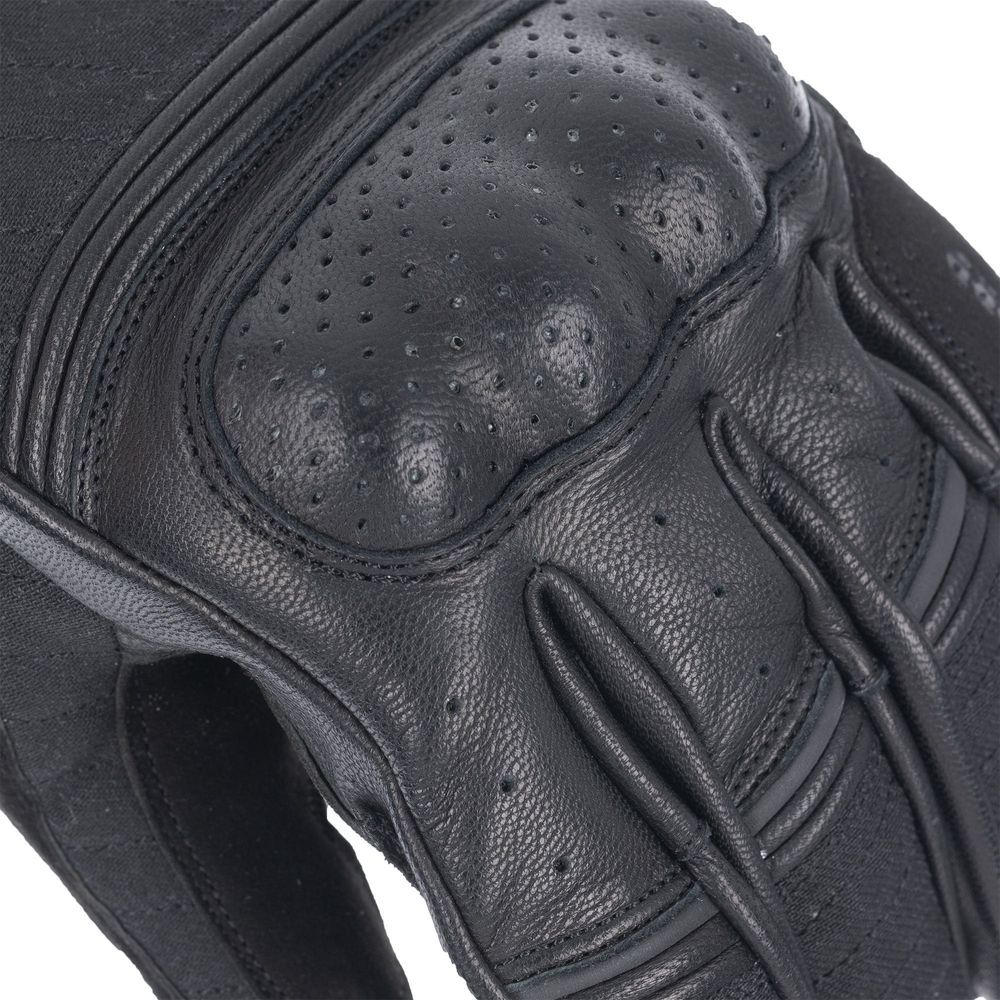 Oxford Hardy Leather / Textile Gloves Black (Image 7) - ThrottleChimp