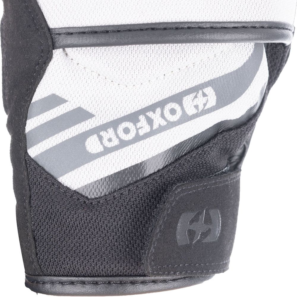 Oxford Dakar 1.0 Textile Gloves Silver / Black (Image 6) - ThrottleChimp