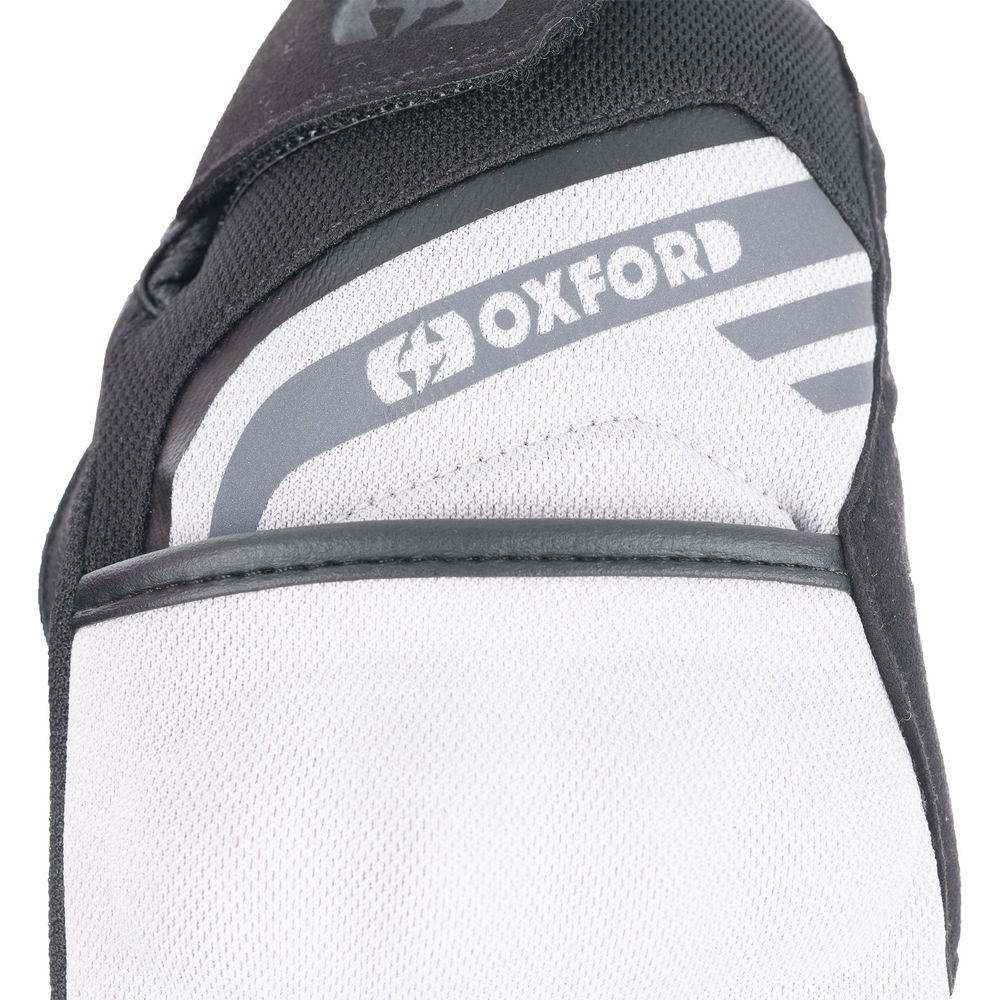 Oxford Dakar 1.0 Textile Gloves Silver / Black (Image 5) - ThrottleChimp