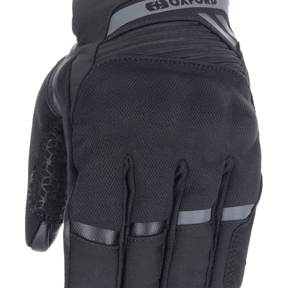 Oxford Dakar 1.0 Dry2Dry Textile Gloves Stealth Black (Image 7) - ThrottleChimp