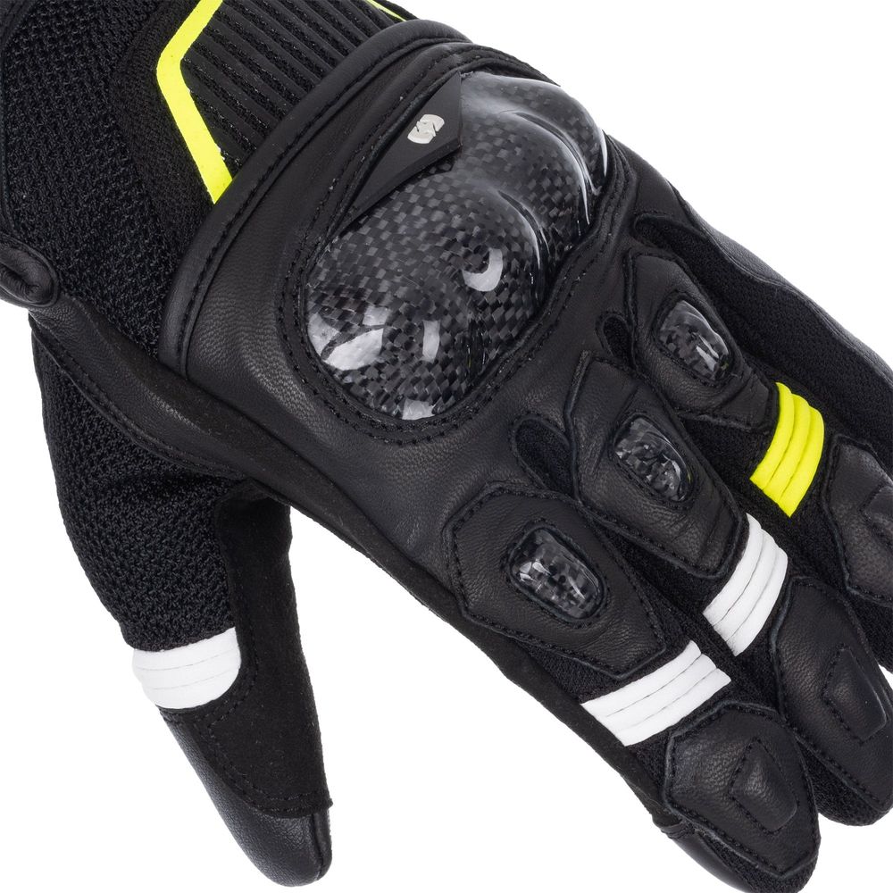 Oxford RP-4S 3.0 Leather Gloves Black / White / Yellow