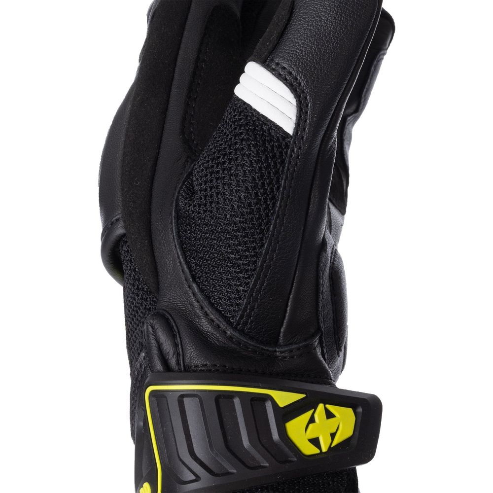 Oxford RP-4S 3.0 Leather Gloves Black / White / Yellow