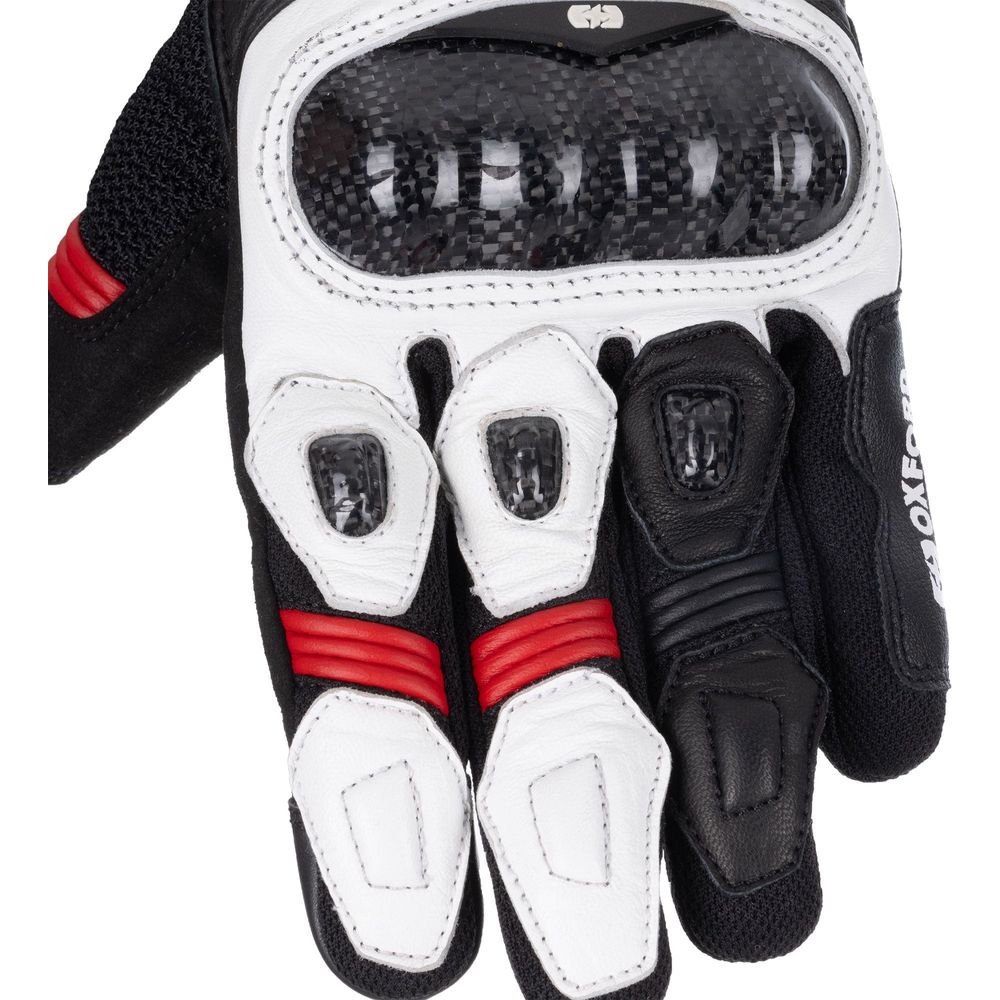 Oxford RP-4S 3.0 Leather Gloves White / Black / Red