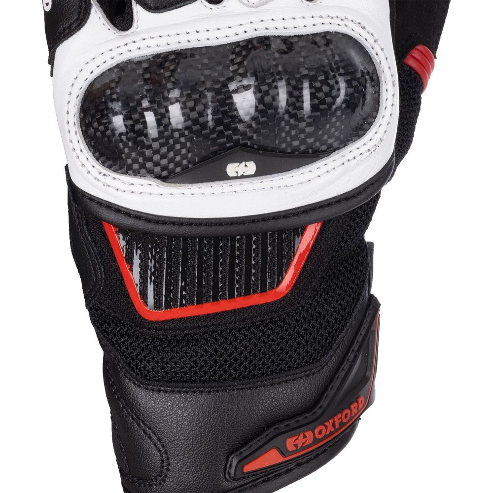 Oxford RP-4S 3.0 Leather Gloves White / Black / Red