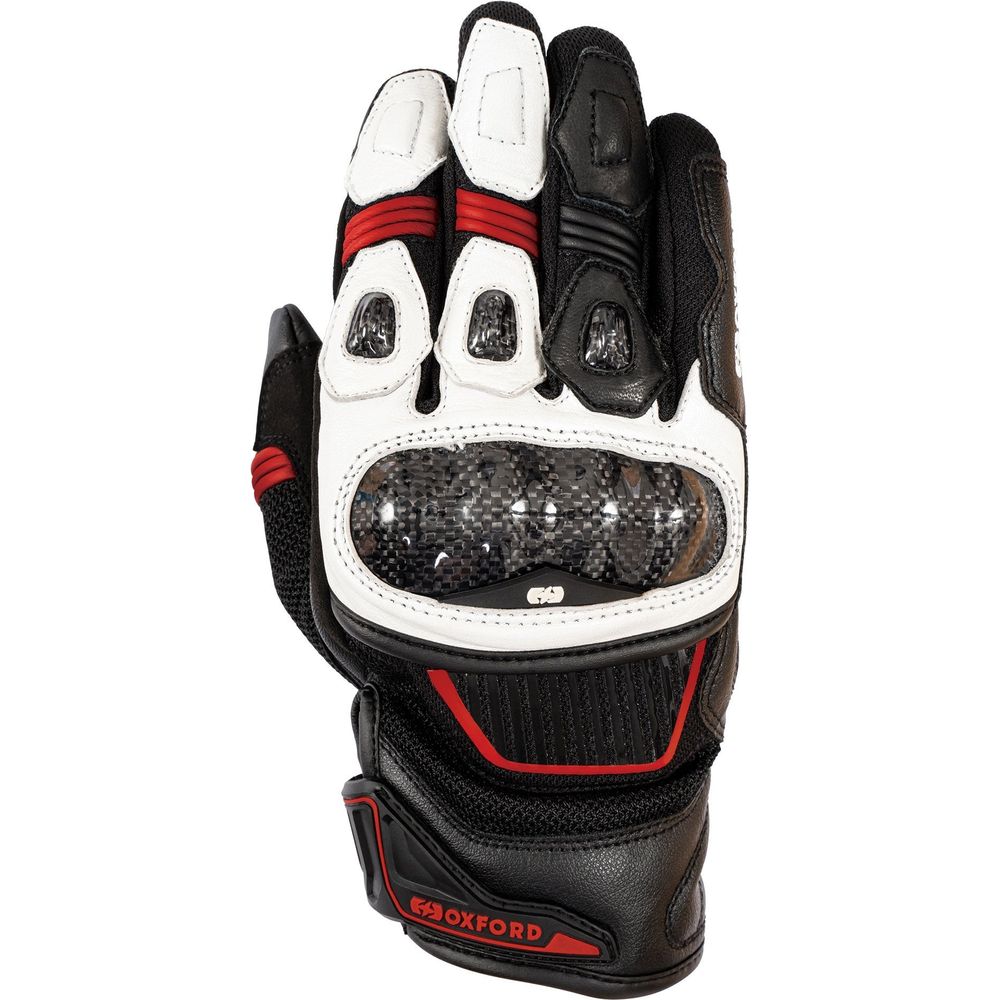 Oxford RP-4S 3.0 Leather Gloves White / Black / Red