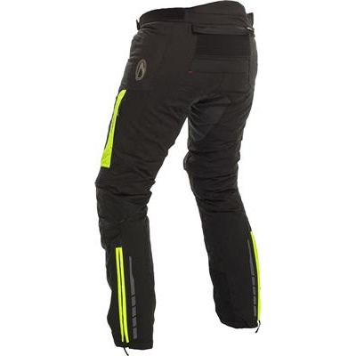 Richa Colorado Textile Trouser Black / Fluo Yellow FREE 1 YEAR Returns, FREE UK Delivery | ThrottleChimp