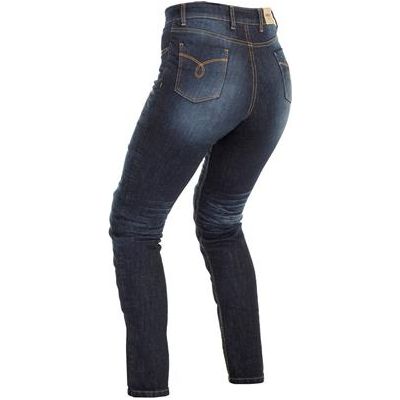 Richa Nora Ladies Slim Fit Riding Denim Jeans Navy Blue (Image 3) - ThrottleChimp