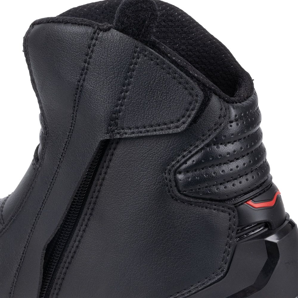 Oxford Omega Air Short Boots Black / White / Red FREE 1 YEAR Returns, FREE UK Delivery | ThrottleChimp