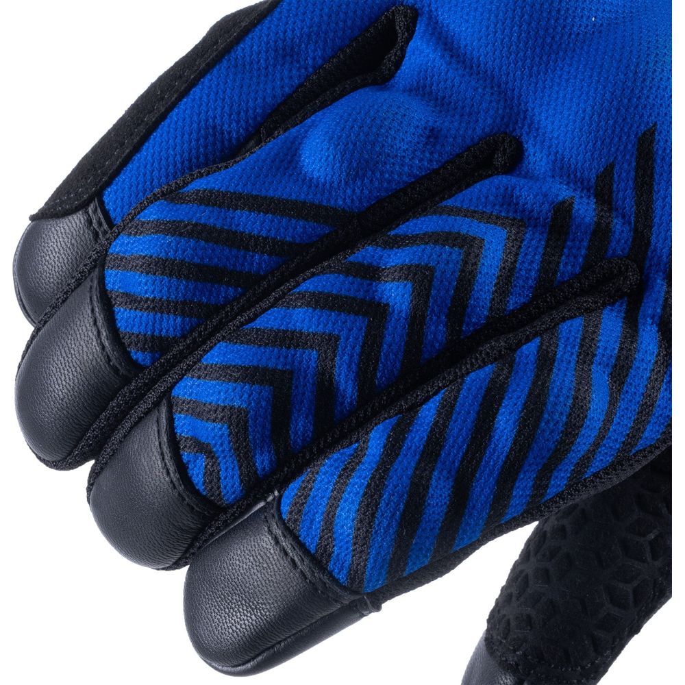 Oxford Byron Textile Gloves Blue / Red FREE 1 YEAR Returns, FREE UK Delivery | ThrottleChimp