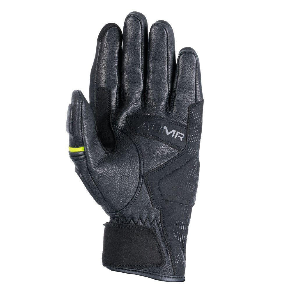 ARMR Raiden 3.0 Leather Gloves Black / Yellow (Image 2) - ThrottleChimp