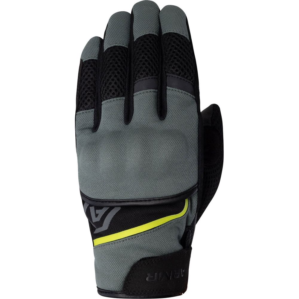 ARMR Eyoshi 3.0 Air Textile Gloves Black / Green / Yellow - ThrottleChimp