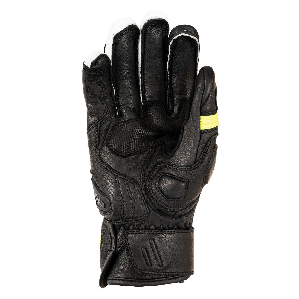 Oxford Cypher 1.0 Short Leather Gloves Black / Yellow / White