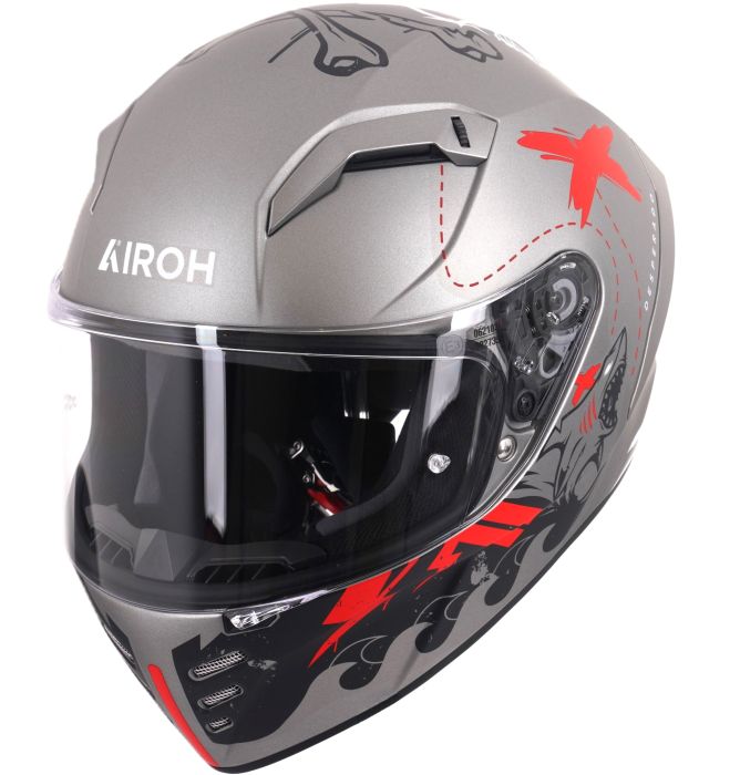 Airoh Connor Full Face Helmet Desperado Matt Orange FREE 1 YEAR Returns, FREE UK Delivery | ThrottleChimp