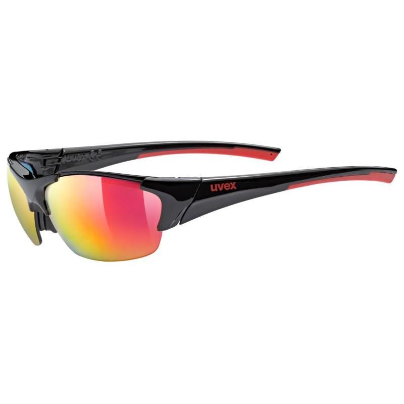 Uvex Blaze 3 Sunglasses Black / Red (Image 3) - ThrottleChimp