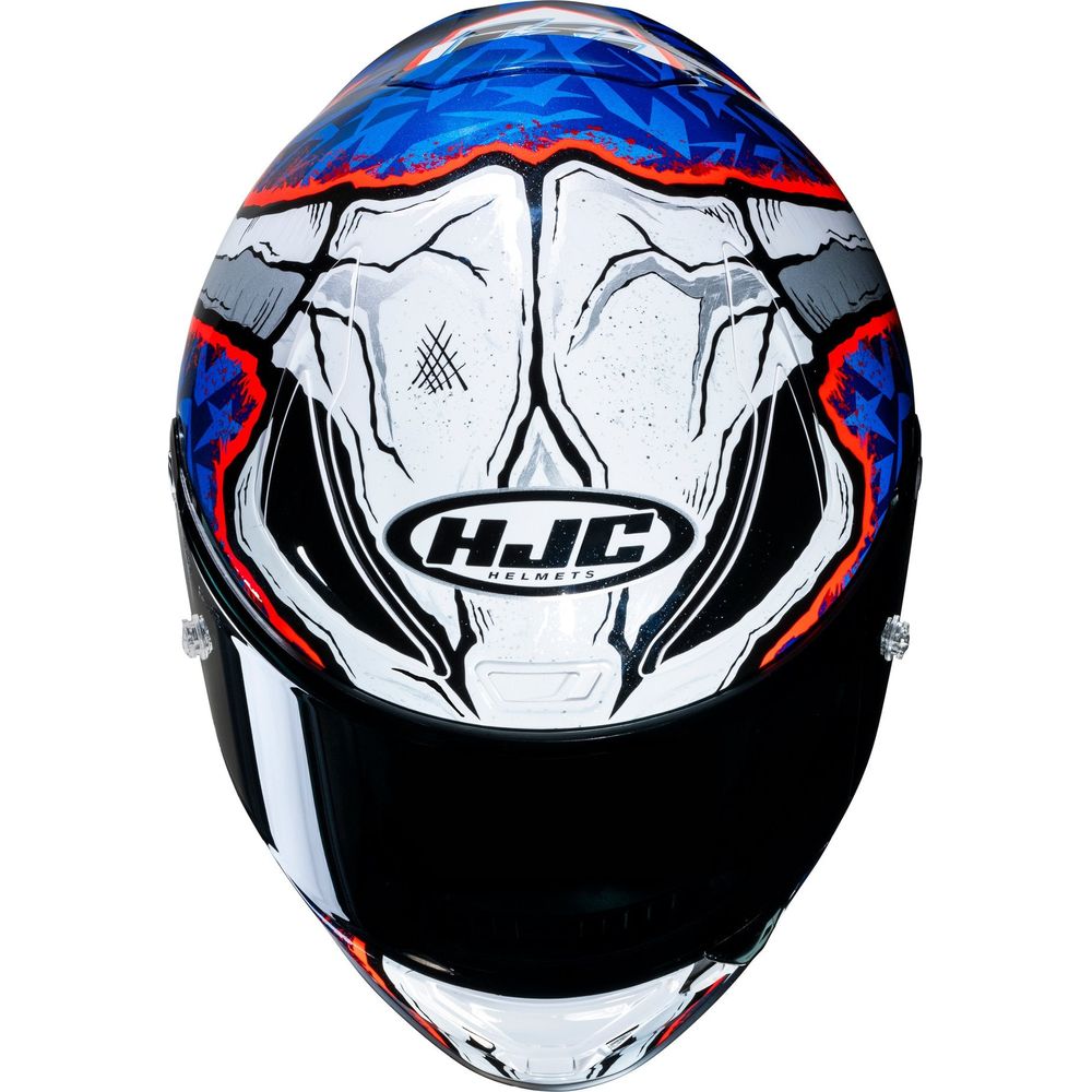 HJC RPHA 1 Garrett Gerloff Replica Full Face Helmet MC21 White / Red / Blue FREE 1 YEAR Returns, FREE UK Delivery | ThrottleChimp