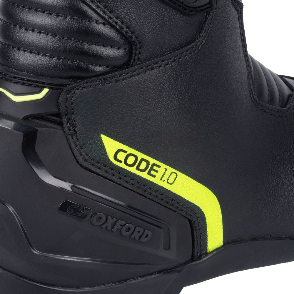 Oxford Code 1.0 Mid Dry2Dry Boots Black / Fluo Yellow