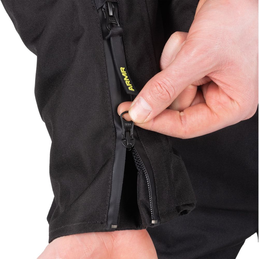 ARMR Kumaji 3.0 Waterproof Textile Jacket Black / Green / Fluo Yellow FREE 1 YEAR Returns, FREE UK Delivery | ThrottleChimp