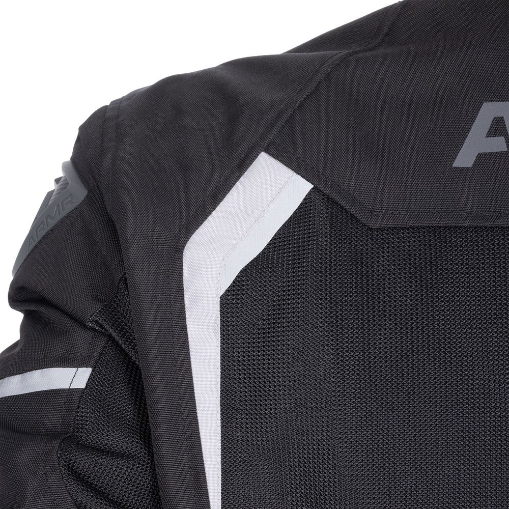 ARMR Eyoshi 3.0 Air Textile Jacket Black / Light Grey FREE 1 YEAR Returns, FREE UK Delivery | ThrottleChimp