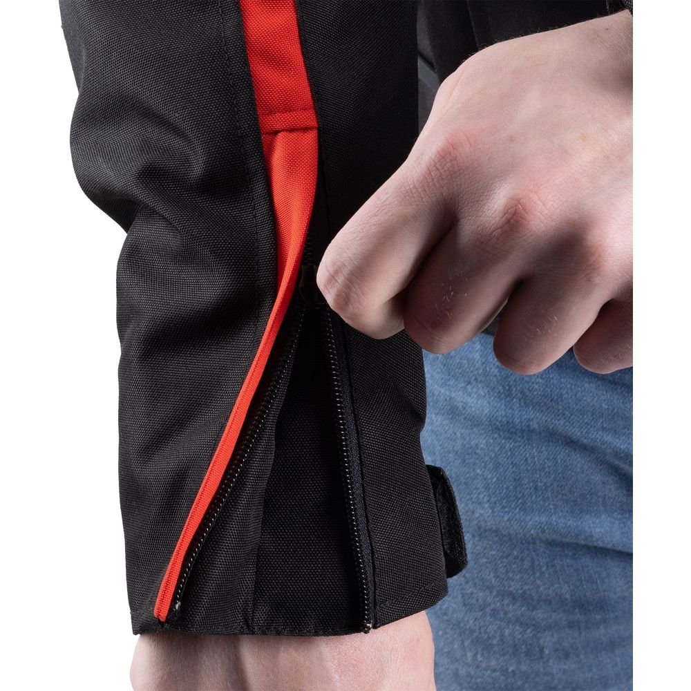 ARMR Eyoshi 3.0 Waterproof Textile Jacket Black / Red FREE 1 YEAR Returns, FREE UK Delivery | ThrottleChimp