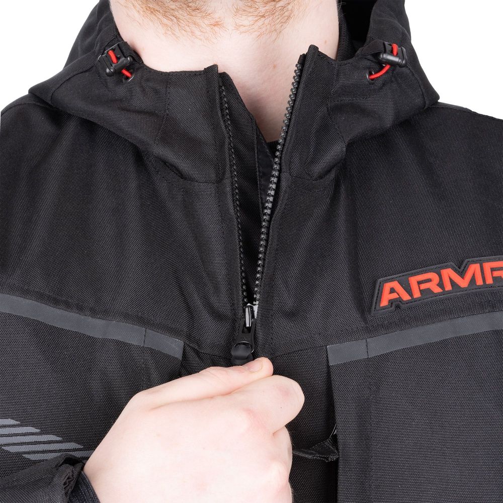 ARMR Suko 1.0 Waterproof Textile Jacket Black FREE 1 YEAR Returns, FREE UK Delivery | ThrottleChimp