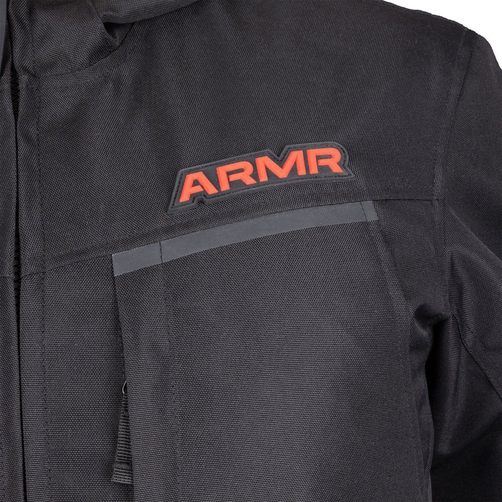 ARMR Suko 1.0 Waterproof Textile Jacket Black FREE 1 YEAR Returns, FREE UK Delivery | ThrottleChimp