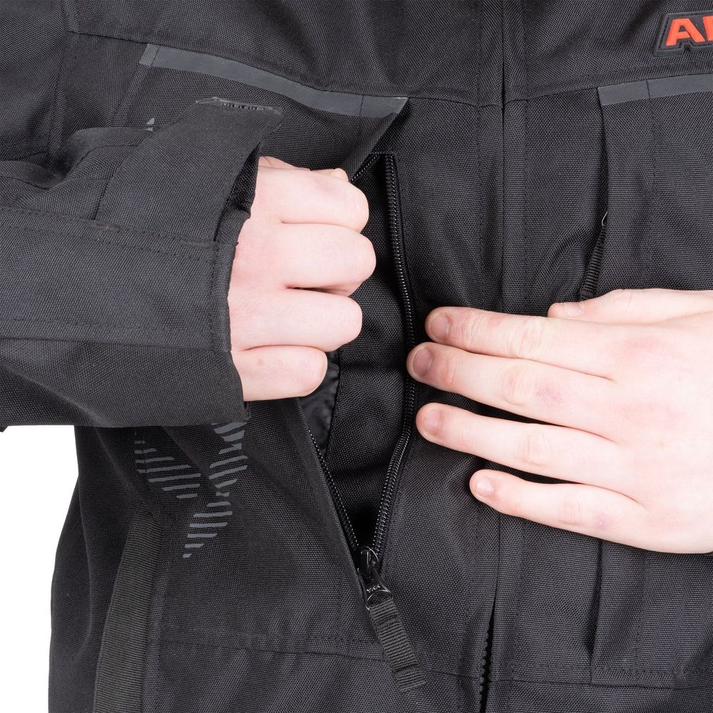 ARMR Suko 1.0 Waterproof Textile Jacket Black FREE 1 YEAR Returns, FREE UK Delivery | ThrottleChimp