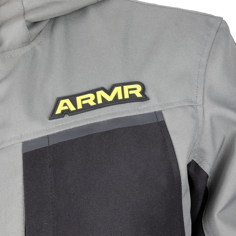 ARMR Suko 1.0 Waterproof Textile Jacket Green / Fluo Yellow FREE 1 YEAR Returns, FREE UK Delivery | ThrottleChimp