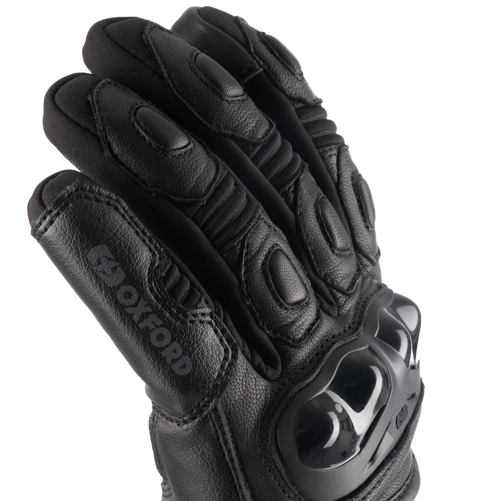 Oxford Omega 1.0 Dry2Dry Leather Gloves Black FREE 1 YEAR Returns, FREE UK Delivery | ThrottleChimp