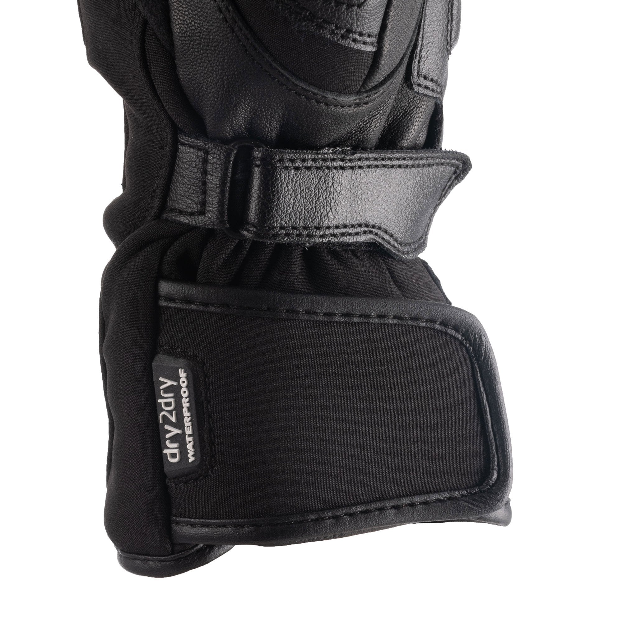 Oxford Omega 1.0 Dry2Dry Leather Gloves Black FREE 1 YEAR Returns, FREE UK Delivery | ThrottleChimp