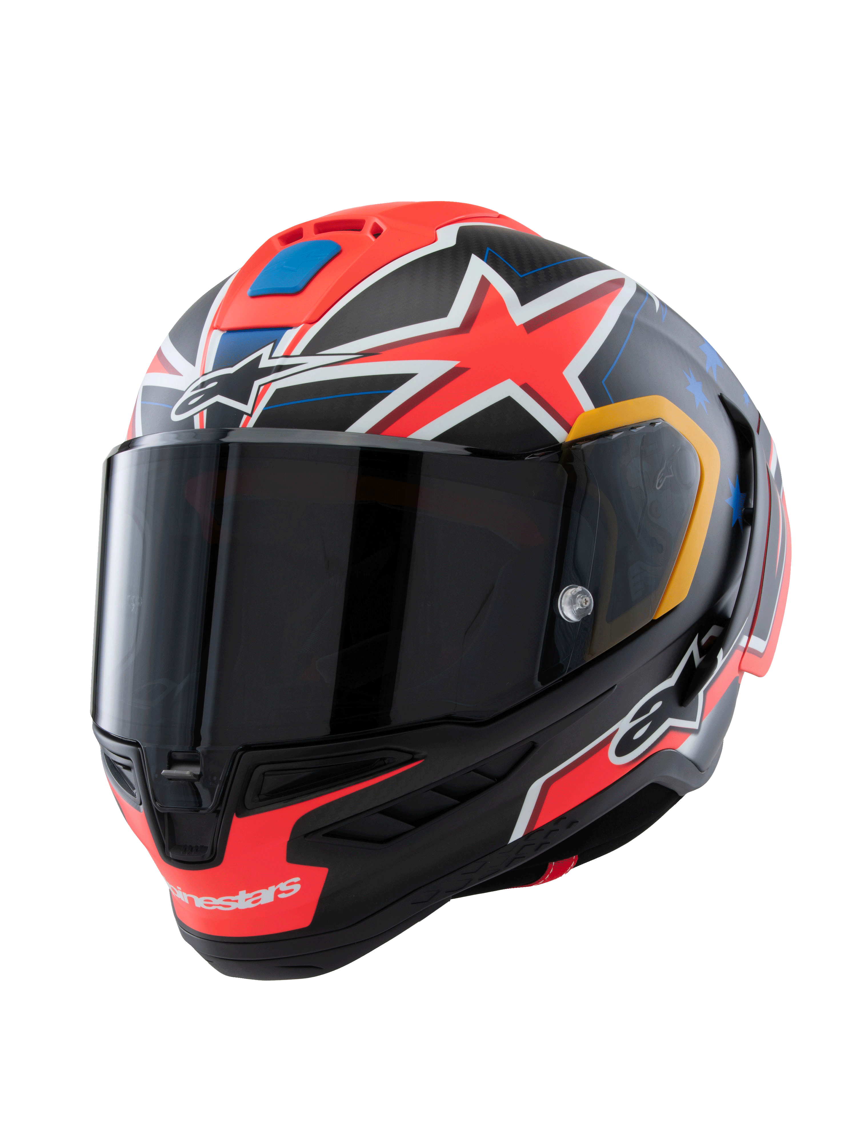 Alpinestars Supertech R10 Jack Miller Full Face Helmet Carbon / Matt Red FREE 1 YEAR Returns, FREE UK Delivery | ThrottleChimp