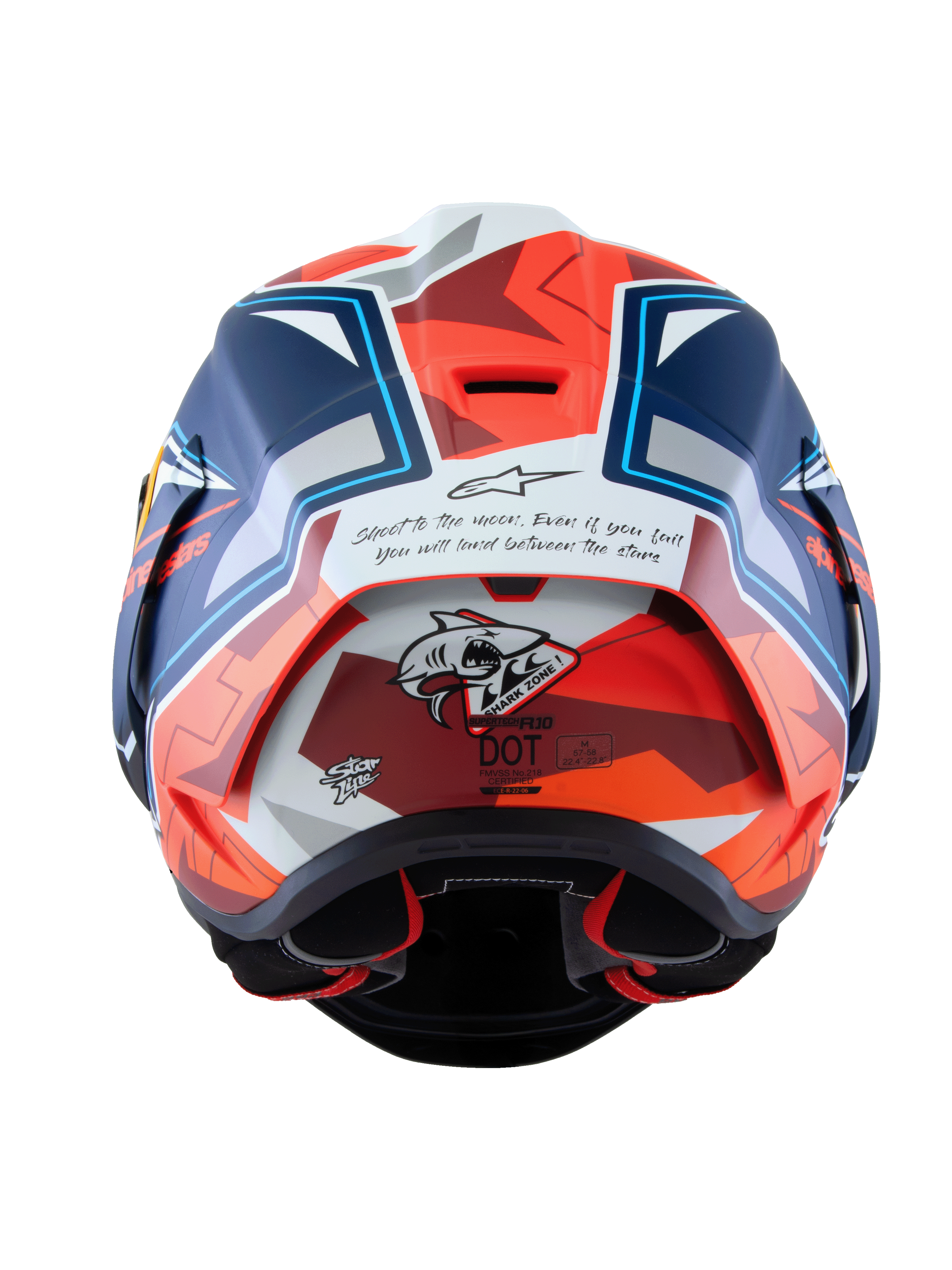 Alpinestars Supertech R10 Pedro Acosta Full Face Helmet Blue / Red / Matt White FREE 1 YEAR Returns, FREE UK Delivery | ThrottleChimp