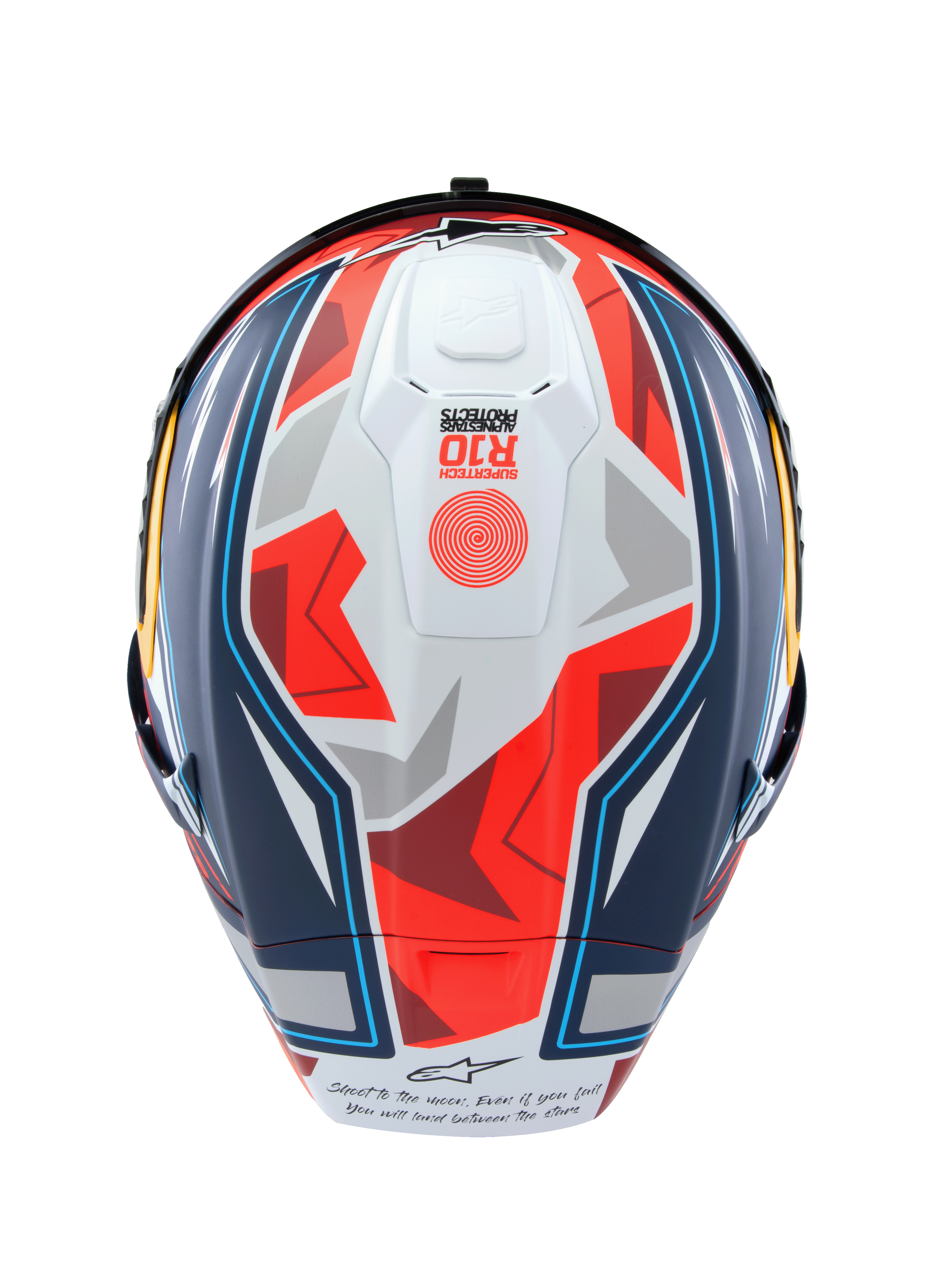 Alpinestars Supertech R10 Pedro Acosta Full Face Helmet Blue / Red / Matt White FREE 1 YEAR Returns, FREE UK Delivery | ThrottleChimp