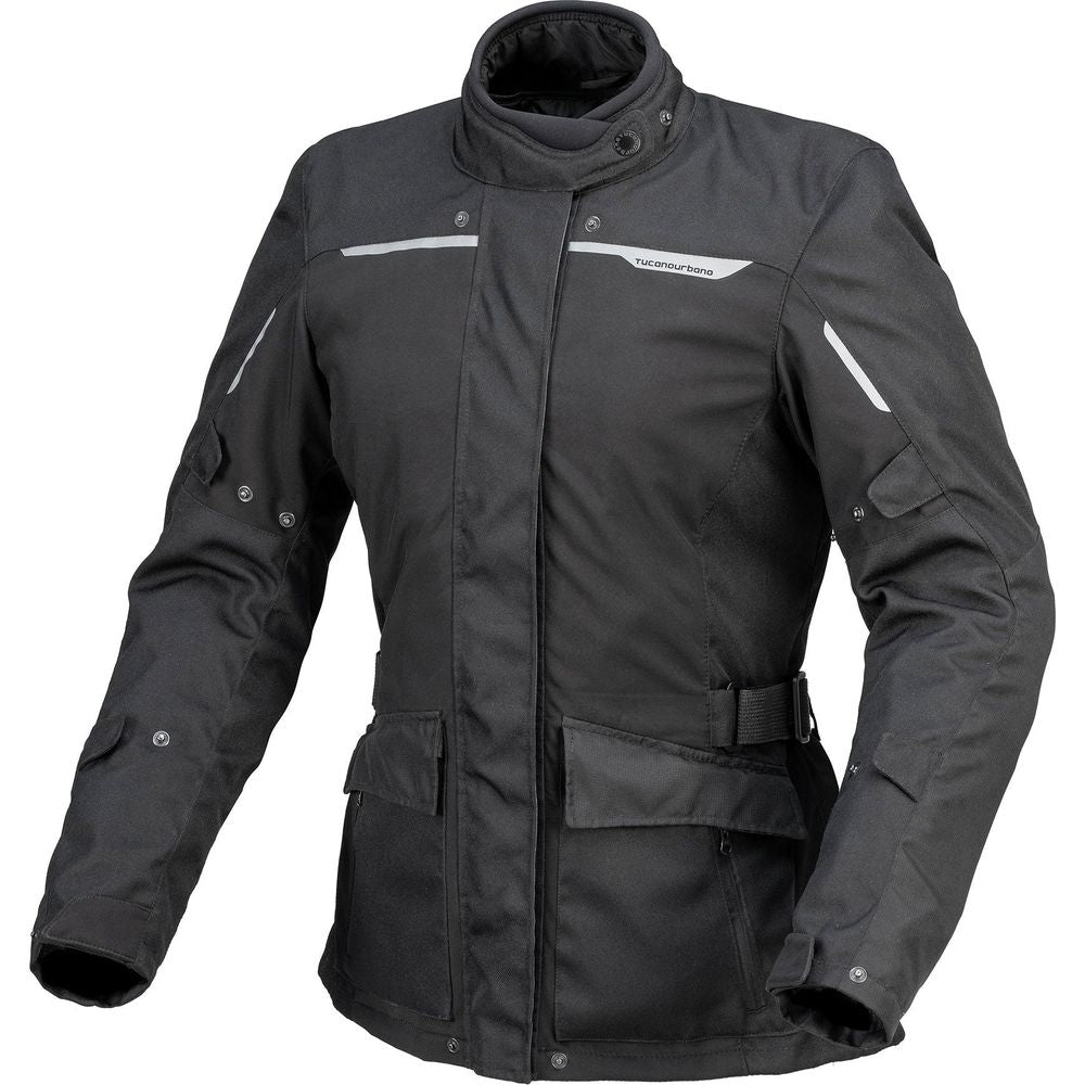 Tucano Urbano 4Stroke Hydroscud Ladies Jacket Black - ThrottleChimp