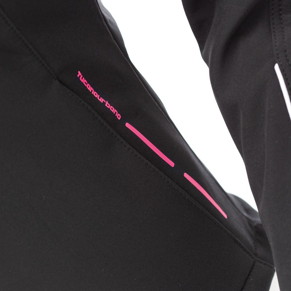 Tucano Urbano Ovetta CE Ladies Jacket Black / Fuchsia FREE 1 YEAR Returns, FREE UK Delivery | ThrottleChimp