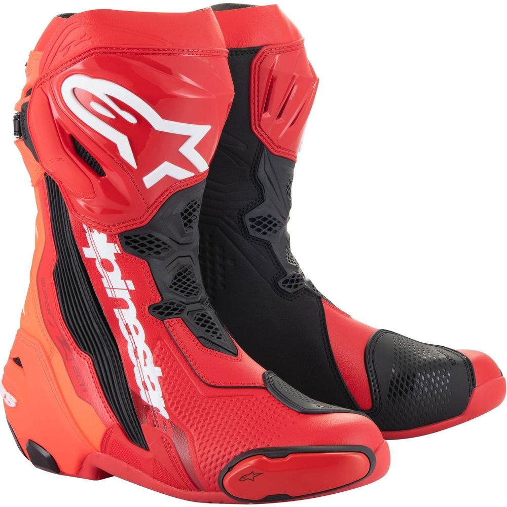 Alpinestars Supertech R Boots Bright Red / Fluo Red