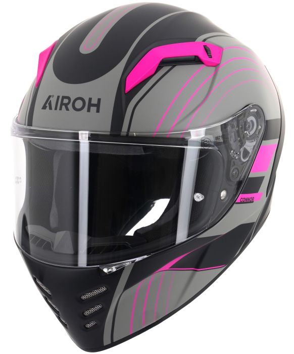 Airoh Connor Full Face Helmet Achieve Matt Pink FREE 1 YEAR Returns, FREE UK Delivery | ThrottleChimp