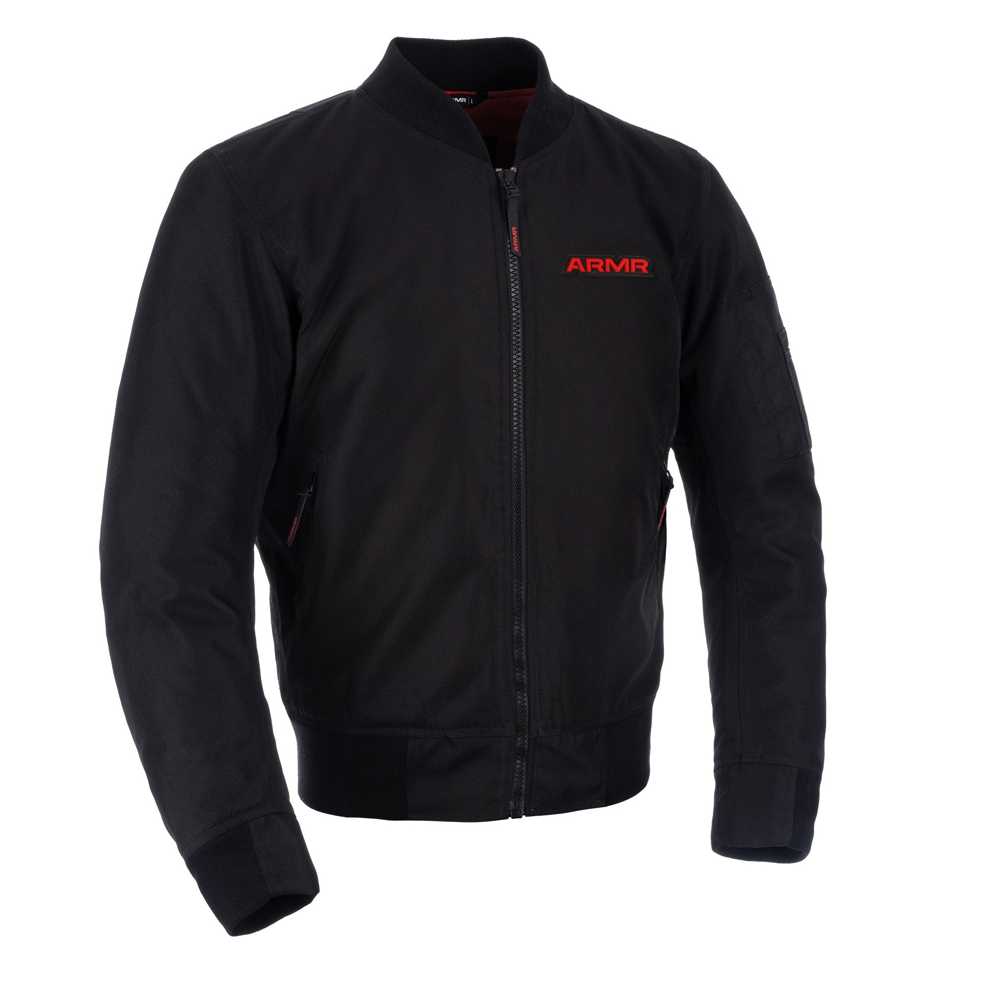 ARMR Bomber 2.0 Textile Jacket Black FREE 1 YEAR Returns, FREE UK Delivery | ThrottleChimp