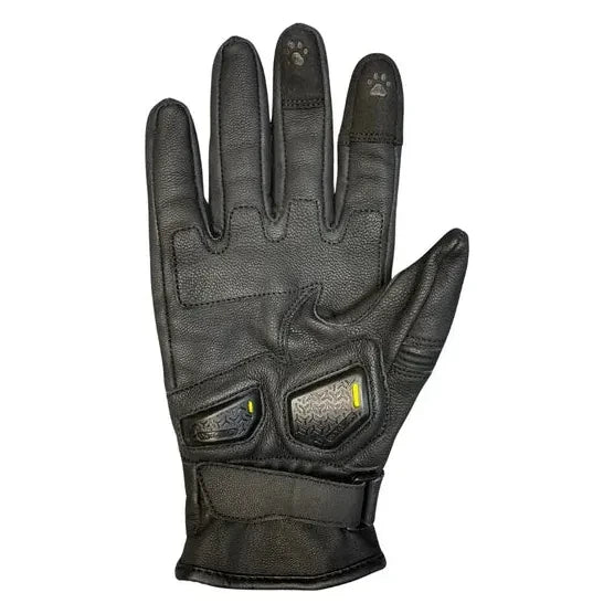 MotoGirl Bessie Ladies Leather Gloves Black