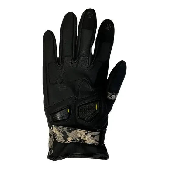 MotoGirl Bessie Ladies Leather Gloves Camo