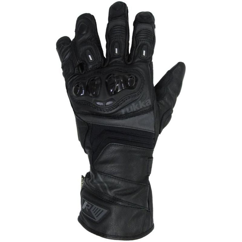 Rukka Stancer Leather / Textile Gloves Black FREE 1 YEAR Returns, FREE UK Delivery | ThrottleChimp