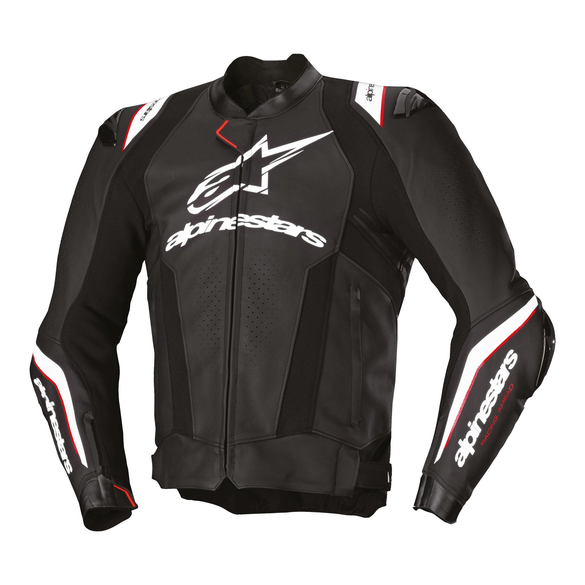 Alpinestars Missile V3 Ignition Leather Jacket Black / White FREE 1 YEAR Returns, FREE UK Delivery | ThrottleChimp