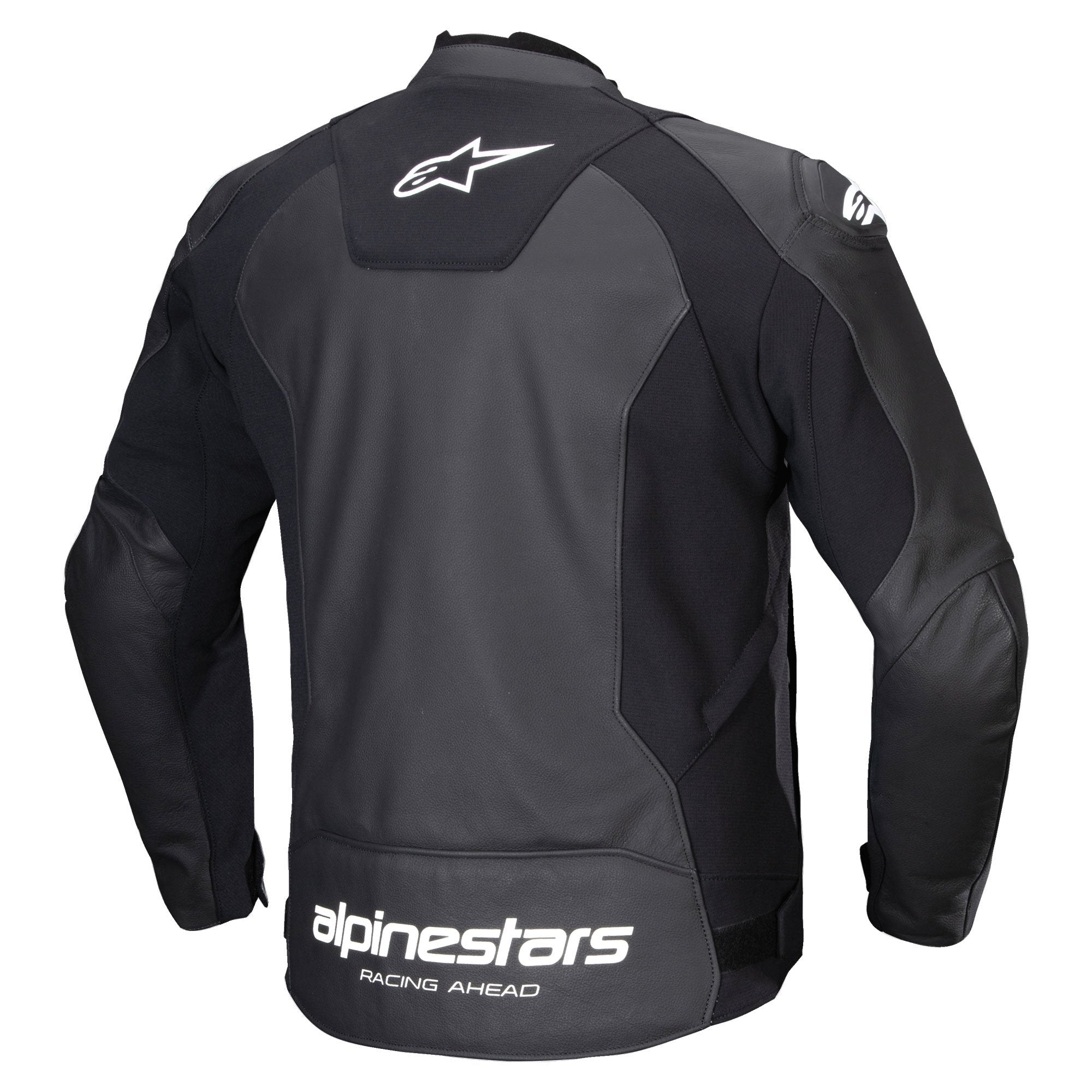 Alpinestars Faster V3 Leather Jacket Black / White FREE 1 YEAR Returns, FREE UK Delivery | ThrottleChimp