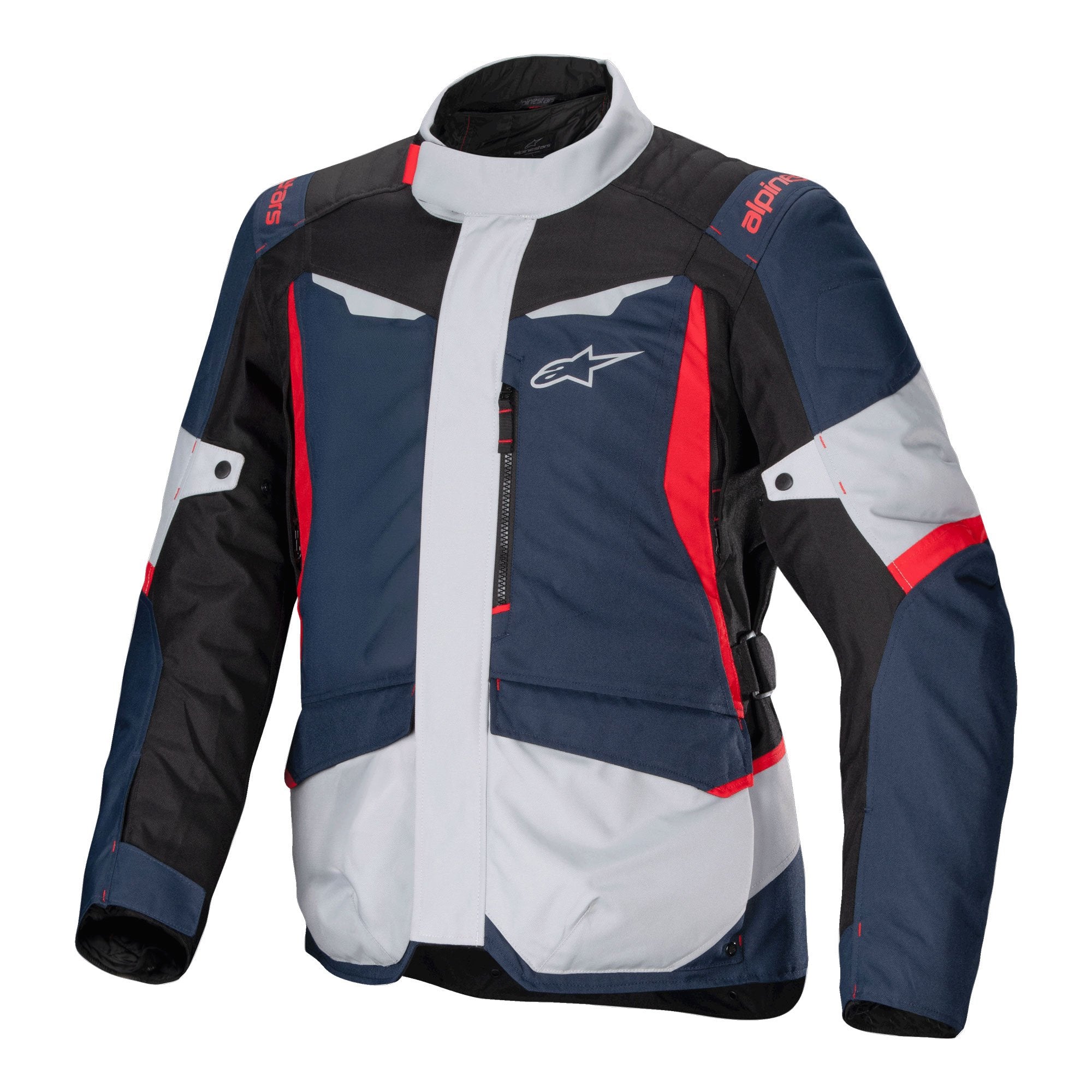 Alpinestars ST-1 Waterproof Textile Jacket Dark Blue / Black / Bright Red FREE 1 YEAR Returns, FREE UK Delivery | ThrottleChimp