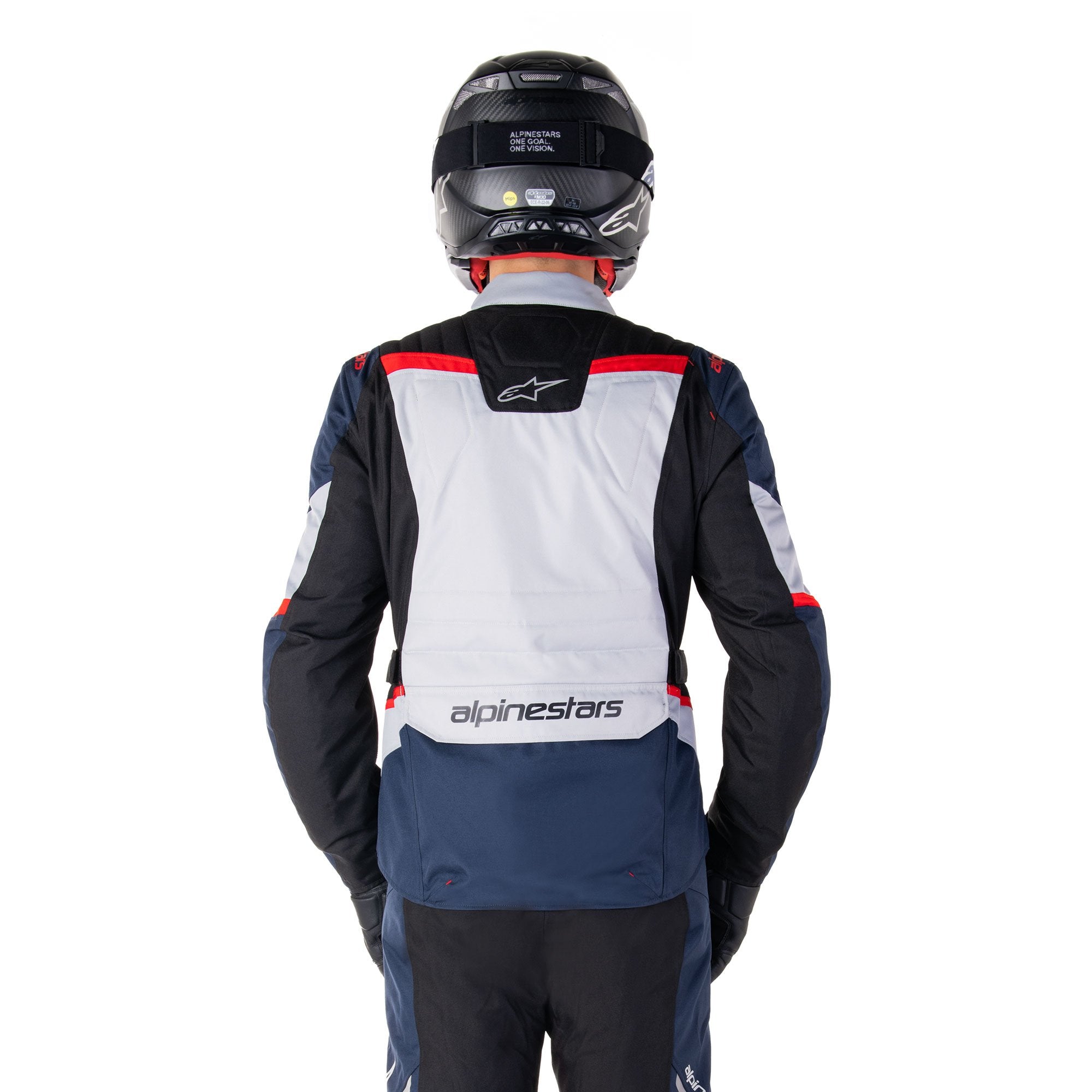 Alpinestars ST-1 Waterproof Textile Jacket Dark Blue / Black / Bright Red FREE 1 YEAR Returns, FREE UK Delivery | ThrottleChimp