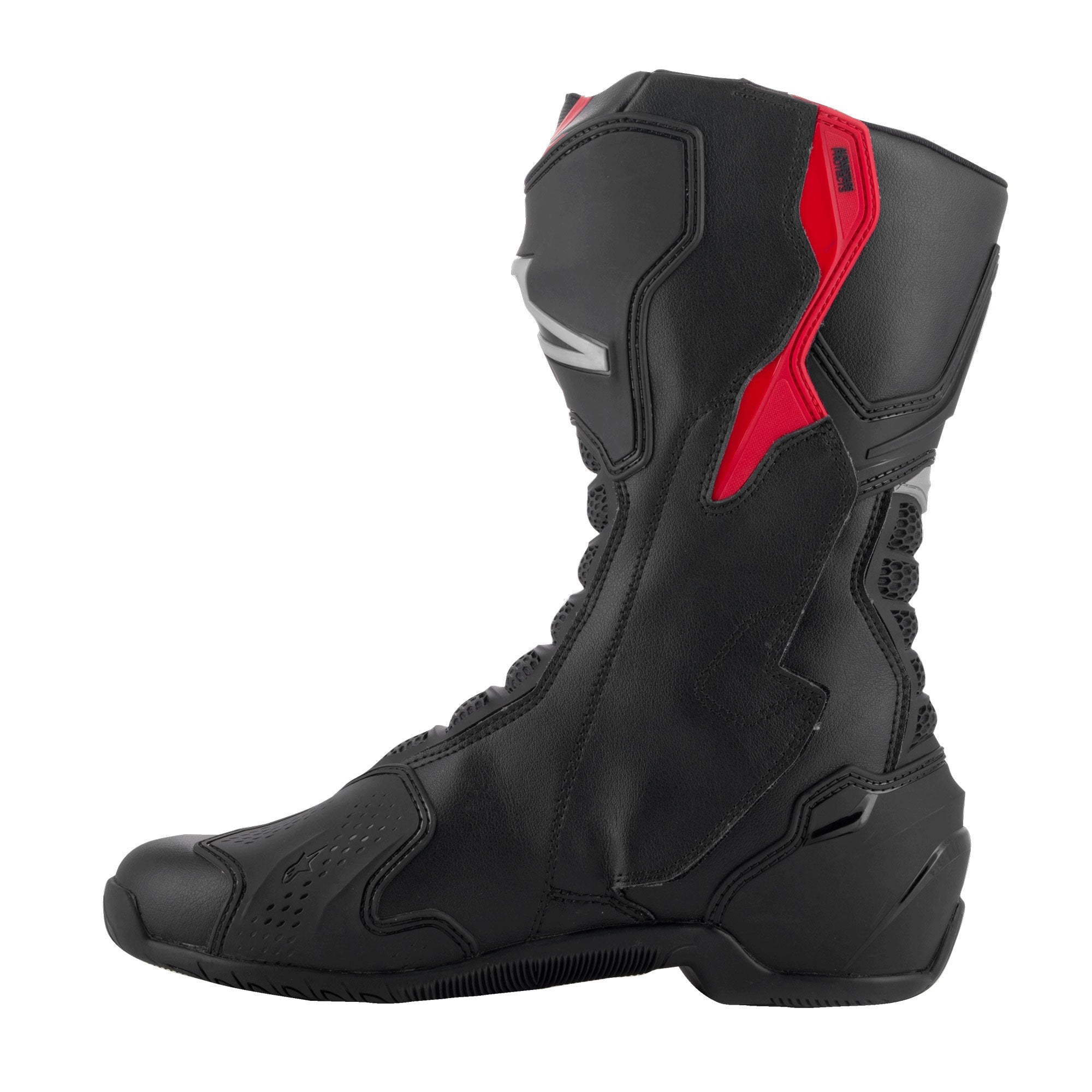 Alpinestars SMX-6 V3 Boots Black / Silver / Red FREE 1 YEAR Returns, FREE UK Delivery | ThrottleChimp