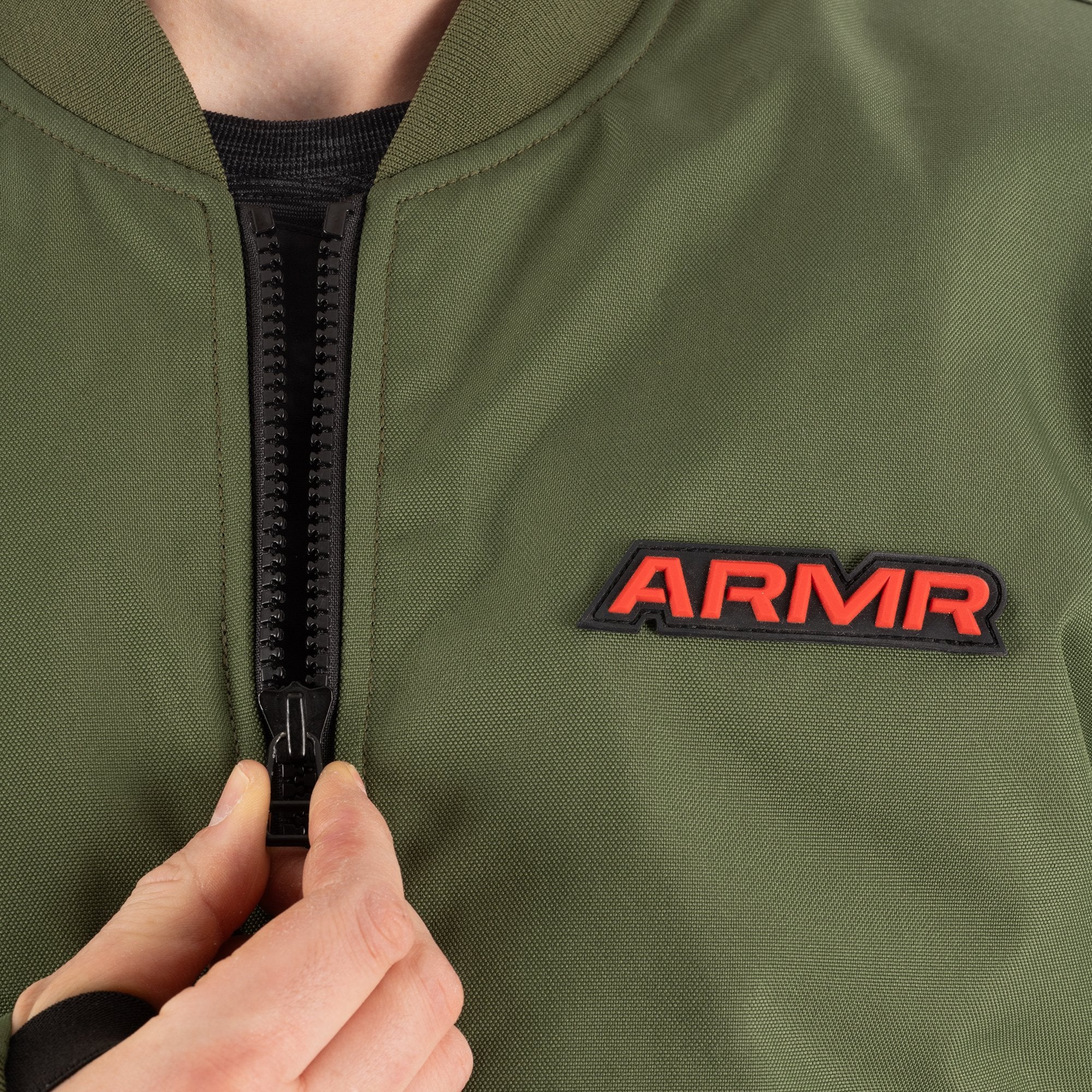 ARMR Bomber 2.0 Textile Jacket Khaki FREE 1 YEAR Returns, FREE UK Delivery | ThrottleChimp