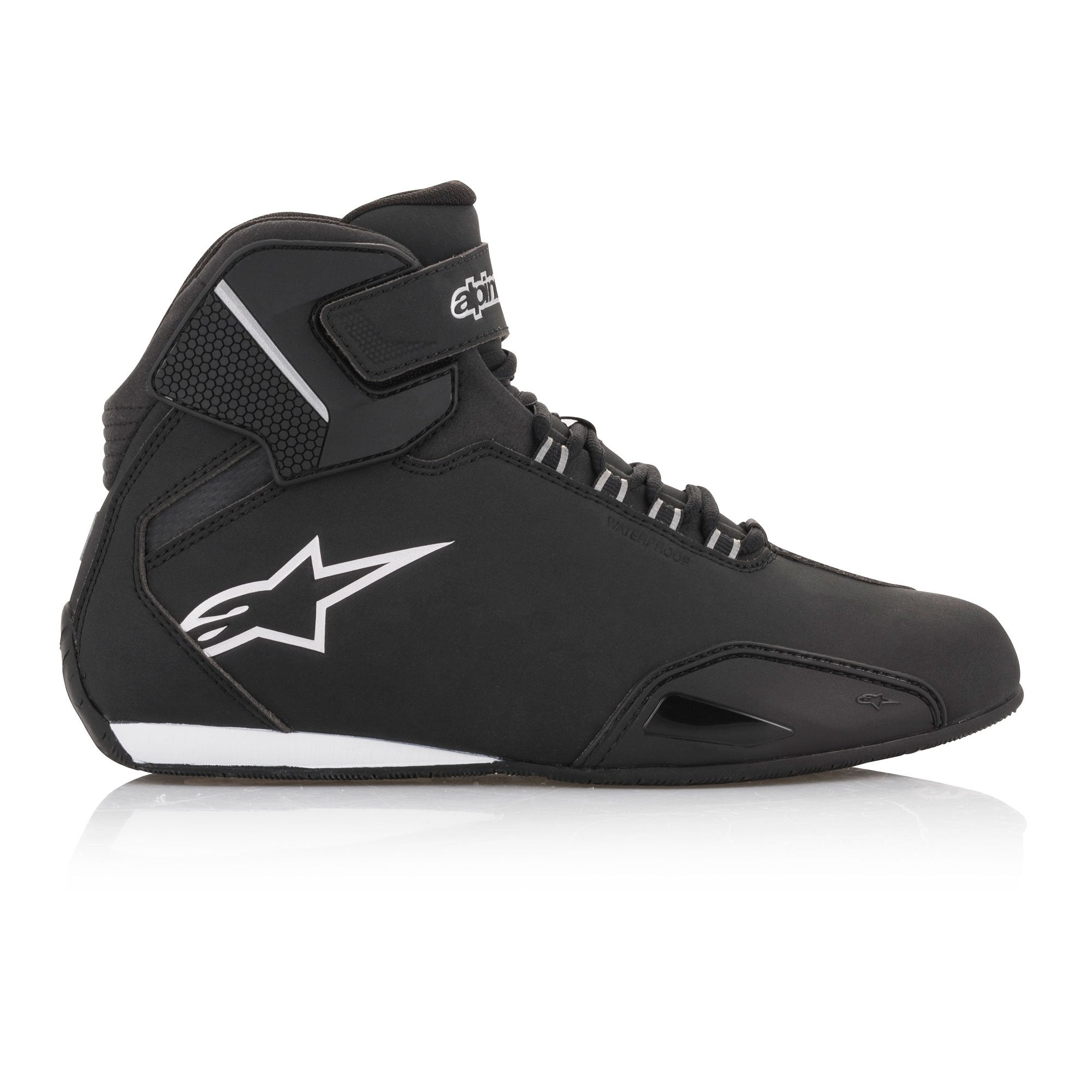 Alpinestars Stella Sektor Waterproof Ladies Shoes Black / Silver FREE 1 YEAR Returns, FREE UK Delivery | ThrottleChimp